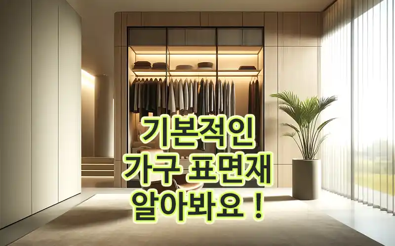 기본적인 가구 인테리어 마감 표면재 정리 ! - 트렌드쿨