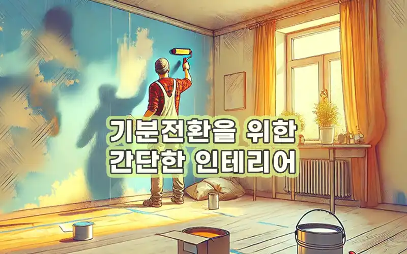 기분전환을 위한 간단한 인테리어, 오래된 공간 페인트 추천 - 트렌드쿨