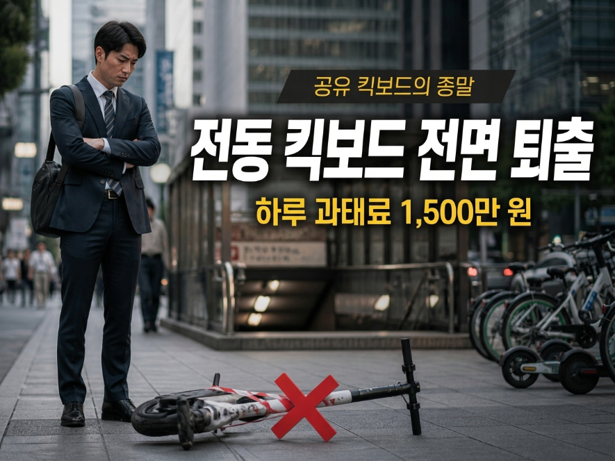 전동 킥보드 퇴출 과태료